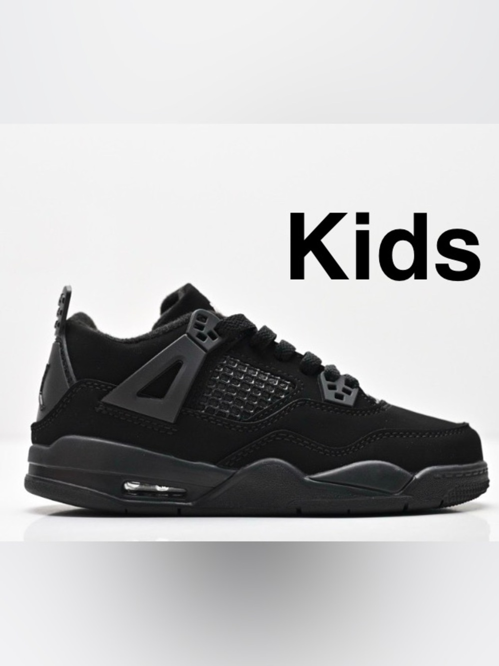Jordan 4 Retro (PS) FOR Kids Black Cat Low-Top Sneakers